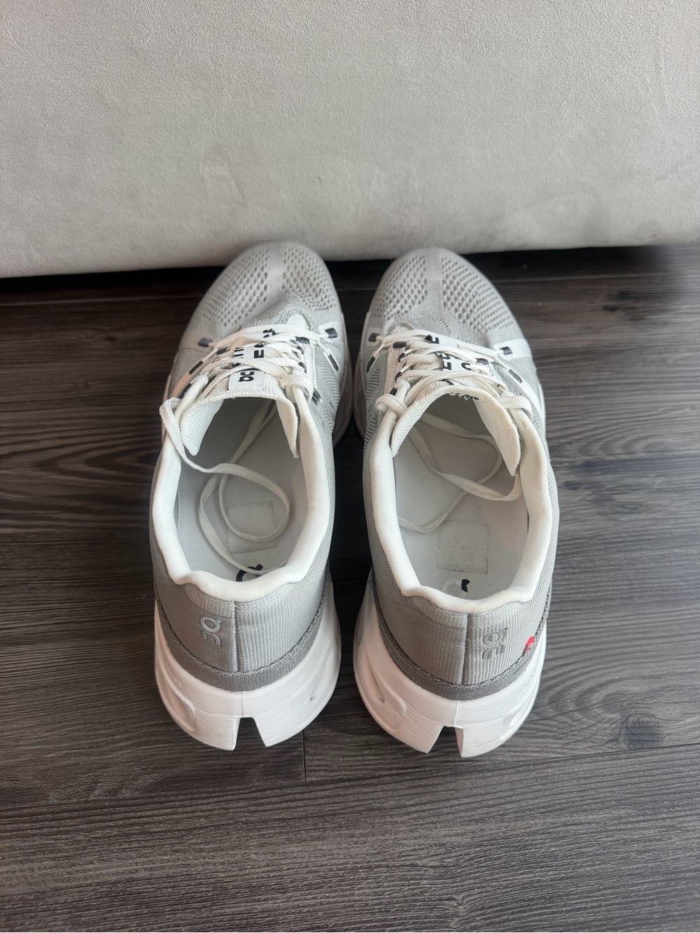 On Cloud Eclips Running Men's Athletic Sneakers - Light Gray/White - Picture 3 of 7
